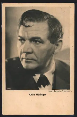 AK Schauspieler Attila Hörbiger mit pomadisiertem Haar