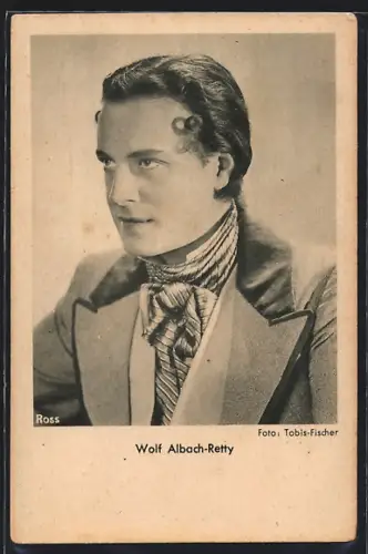 AK Schauspieler Wolf Albach-Retty in einem historischen Kostüm