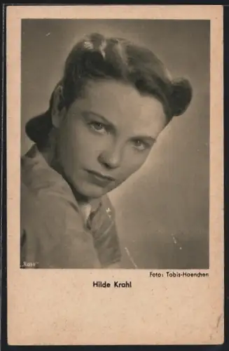 AK Portrait der Schauspielerin Hilde Krahl