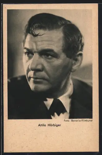 AK Schauspieler Attila Hörbiger mit pomadisiertem Haar