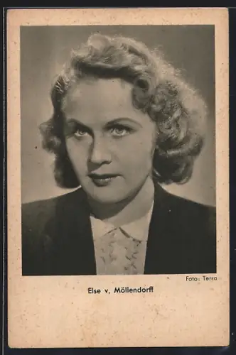 AK Schauspielerin Else von Möllendorff mit ernstem Blick