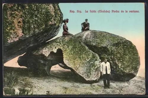 AK La Falda /Córdoba, Ppiedra de la ventana