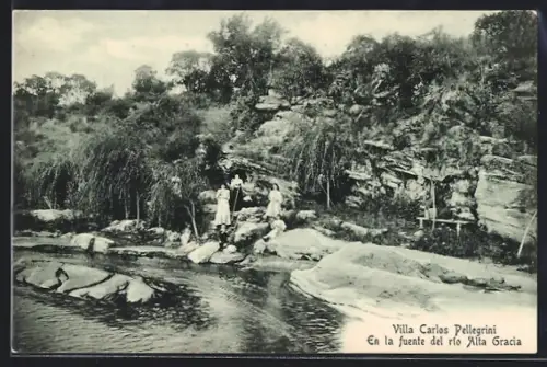 AK Villa Carlos Pellegrini, En la fuente del rio Alta Gracia