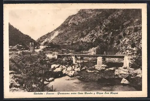 AK Córdoba, Sierras, Panoramaentre Casa Bamba y Dique San Roque