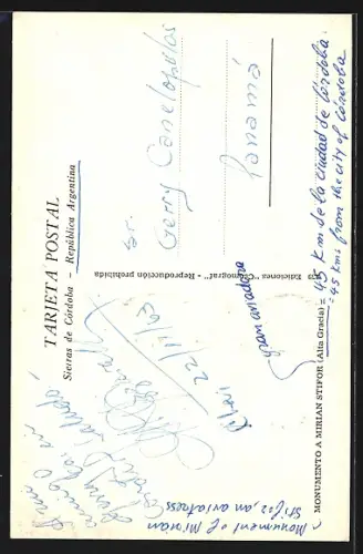 AK Monumento /Alta Gracia, Monumento