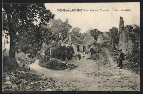 AK Mons-en-Laonnois, Vue des Creuttes