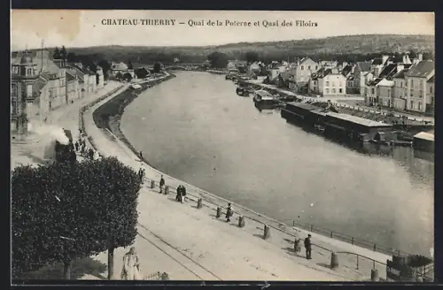 AK Chateau-Thierry, Quai de la Poterne et Quai des Filoirs