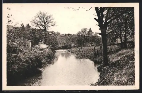AK Coincy /Aisne, Les Bords de l`Ordrimouille