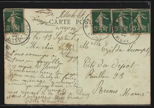 AK Chivy-les-Etouvelles /Aisne, La Rue du Bon Puits, Strassenpartie