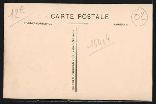 AK Vailly-sur-Aisne, La Rue d`Aisne, Strassenpartie