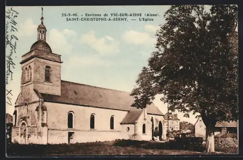AK Vic-sur-Aisne, L'Eglise