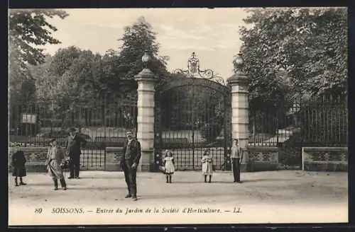 AK Soissons, Entrée du Jardin de la Société d`Horticulture