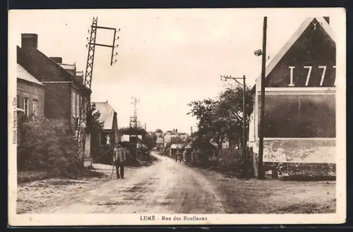AK Lemé, Rue des Boulleaux, Strassenpartie