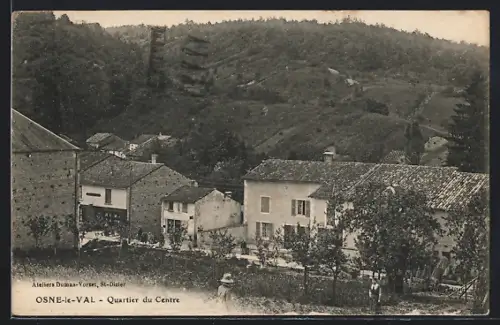 AK Osne-le-Val, Quartier du Centre