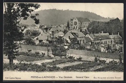 AK Mons-en-Laonnois, Vue Générale