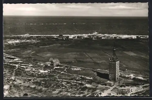 AK Wangerooge, Ortsansicht vom Flugzeug aus