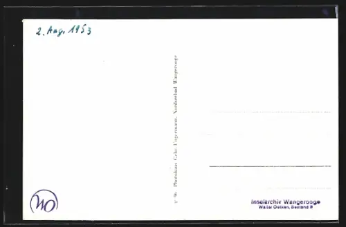 AK Wangerooge, Westturm, Bahnhof, Strand, Zedeliusstrasse, Fährschiff Arngast, Inselbahn