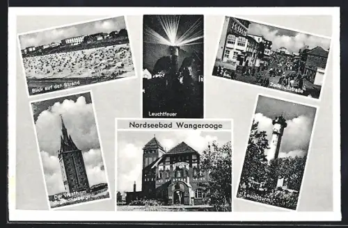 AK Wangerooge, Leuchtturm, Westturm, Zedeliusstrasse, Leuchtfeuer