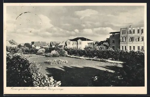 AK Wangerooge, Partie im Rosengarten