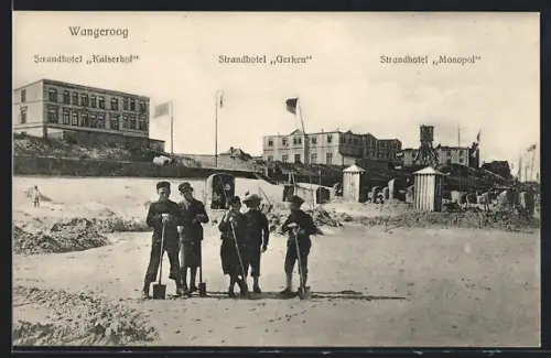 AK Wangeroog, Strandhotel Kaiserhof, Strandhotel Gerken, Strandhotel Monopol