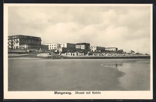 AK Wangeroog, Strand mit Hotels