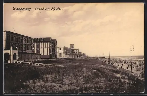 AK Wangeroog, Strand mit Hotels