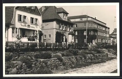 AK Wangerooge, Nordseebad, Strassenpartie