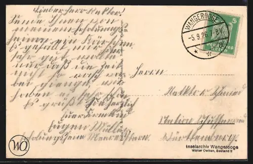 AK Wangerooge, Nordseebad, Erholungsheim und Pensionat Meeresstern