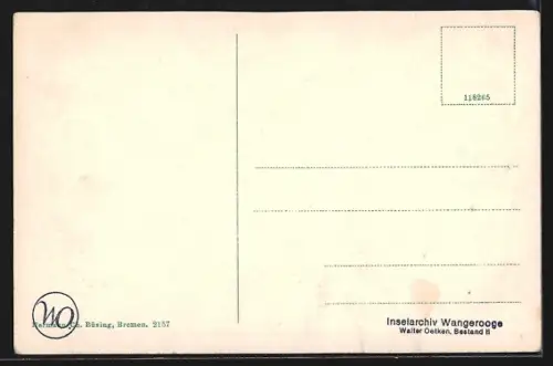 AK Wangeroog, Partie an den Anlagen hinter der Kirche