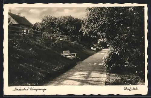 AK Wangerooge, Nordseebad, Dorfplatz