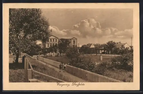 AK Wangerooge, Dorfplatz mit Hotel Jürgens