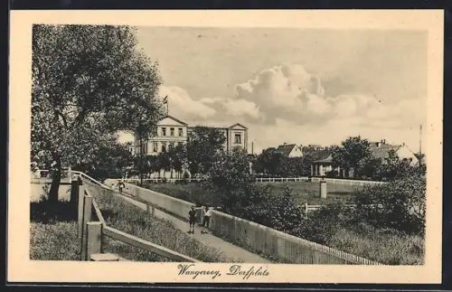 AK Wangerooge, Ansicht vom Dorfplatz
