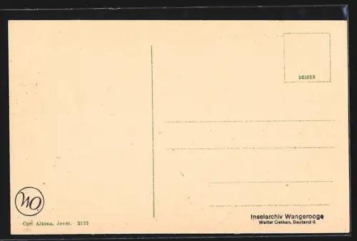 AK Wangerooge, Ansicht vom Dorfplatz