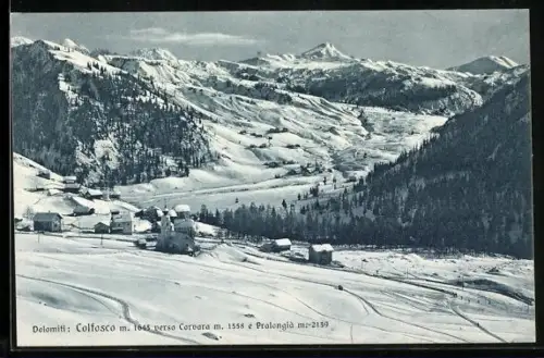 AK Colfosco, Panorama verso Corvara