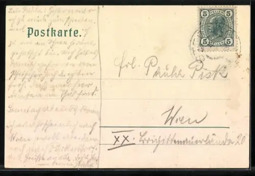 AK Sterzing, Ortsansicht aus der Vogelschau