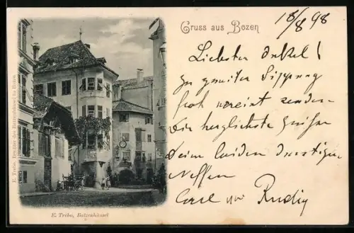 AK Bozen, Strassenpartie am Batzenhäusel