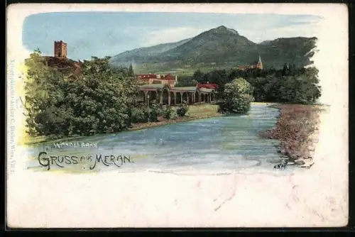 AK Meran, Blick auf die Wandelbahn
