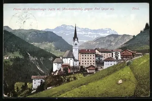AK Pieve di Livinallongo, Panorama gegen Boe