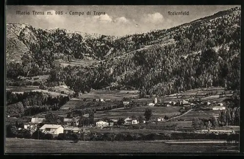 AK Freienfeld, Ortsansicht mit Maria Trens, Campo di Trens