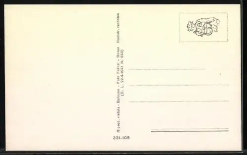 AK Freienfeld, Ortsansicht mit Maria Trens, Campo di Trens