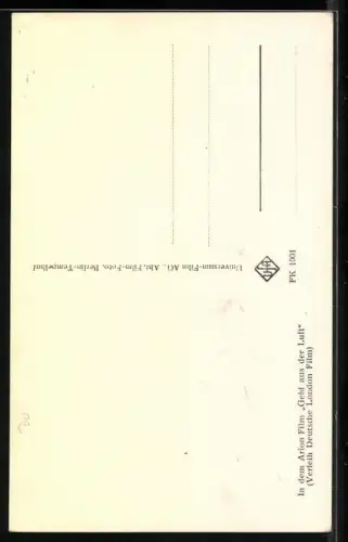 AK Schauspielerin Ursula Justin in dem Film Geld aus der Luft