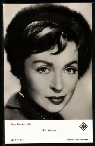 AK Portrait der Schauspielerin Lilli Palmer