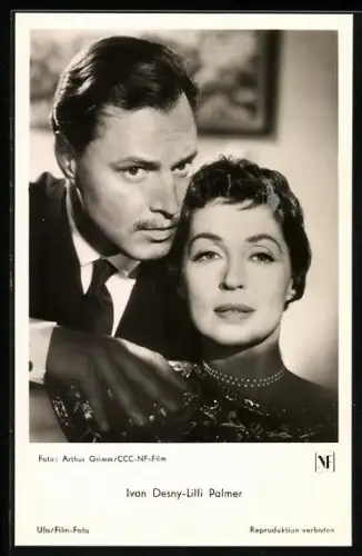 AK Schauspieler Ivan Desny & Lilli Palmer