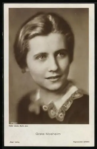 AK Schauspielerin Grete Mosheim in ihren jungen Jahren