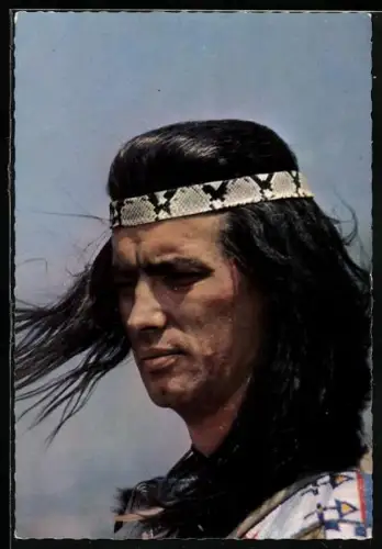 AK Schauspieler Pierre Brice in Winnetou II. Teil