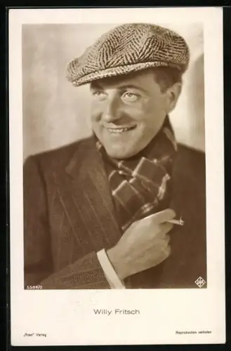 AK Schauspieler Willy Fritsch im Kostüm einer Filmrolle