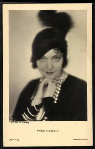 AK Portrait der Schauspielerin Fritzi Massary