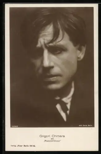 AK Schauspieler Grigori Chmara als Rascolnikow