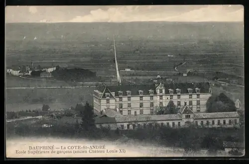 AK La Côte-Saint-André, École Supérieure de garcons, ancien Château Louis XI