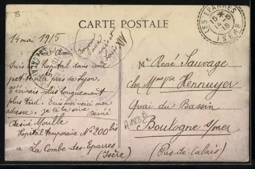 AK La Combe-des-Éparres /Isère, Quartier des Usines